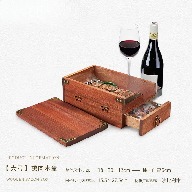 Western Food and Steak Fruit Charcoal Grilled Bacon Wood Box Salmon Smoked Box Solid Wood Food Box Rosemary Steak Tableware
Western Food and Steak Fruit Charcoal Grilled Bacon Wood Box Salmon Smoked Box Solid Wood Food Box Rosemary Steak Tableware
