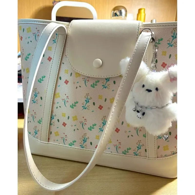JIAERDI Fashionable Floral White Tota Bag Handbag Women Korean Style Casual Shoulder Bags Ladies Sweet Cute Underarm Bag Y2k 
JIAERDI Fashionable Floral White Tota Bag Handbag Women Korean Style Casual Shoulder Bags Ladies Sweet Cute Underarm Bag Y2k