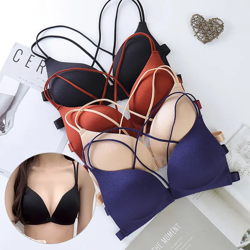 New Women Sexy Bra Front Buckle Underwear Seamless Push Up Bralette Thin Cup Padded Lingerie Beauty Back Tube Top Bras
New Women Sexy Bra Front Buckle Underwear Seamless Push Up Bralette Thin Cup Padded Lingerie Beauty Back Tube Top Bras