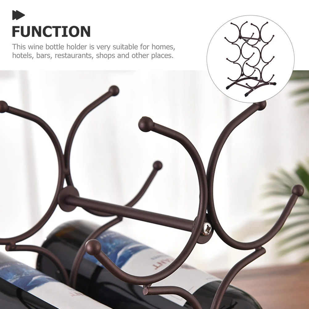 6 Bottle Rack Iron Retro Bronze Countertop Home Bar Restaurant Decor Storage Solution Red Collectors
6 Bottle Rack Iron Retro Bronze Countertop Home Bar Restaurant Decor Storage Solution Red Collectors