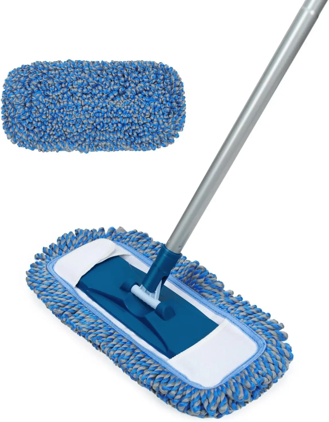 Dust Mop for Hardwood Floor Washable Wet and Dry Mop with 58" Long Handle, 360° Rotating Microfiber Mop for Wood, Laminate
Dust Mop for Hardwood Floor Washable Wet and Dry Mop with 58" Long Handle, 360° Rotating Microfiber Mop for Wood, Laminate