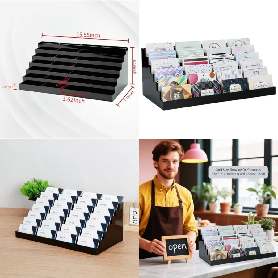 Acrylic Business Card Holder for Desk Multiple Business Card Holders Slot 7 Tier Large Business Card Organizer Business Card Di
Acrylic Business Card Holder for Desk Multiple Business Card Holders Slot 7 Tier Large Business Card Organizer Business Card Di