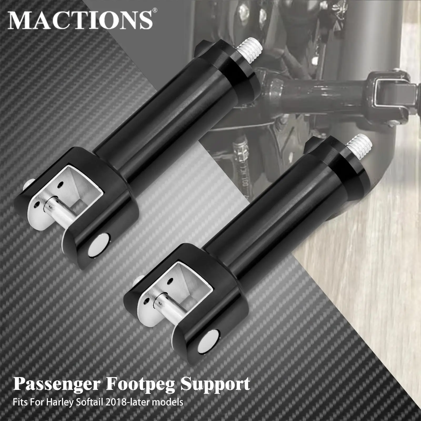 Motorcycle Rear Passenger Footpeg Support Kit Foot Peg Footrest Pedal Mount Black For Harley Softail Breakout FXBR Fat Boy 18-Up
Motorcycle Rear Passenger Footpeg Support Kit Foot Peg Footrest Pedal Mount Black For Harley Softail Breakout FXBR Fat Boy 18-Up
