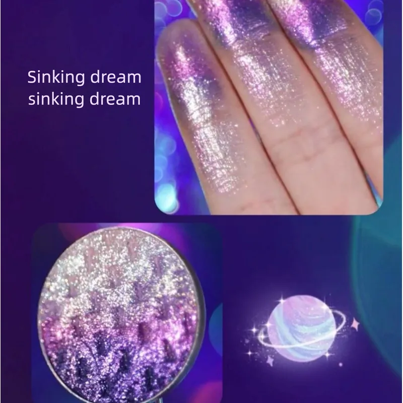 Purple Single-color eyeshadow self-set, small rainbow gradient, polarized light, sparkling, single piece to complete makeup
Purple Single-color eyeshadow self-set, small rainbow gradient, polarized light, sparkling, single piece to complete makeup