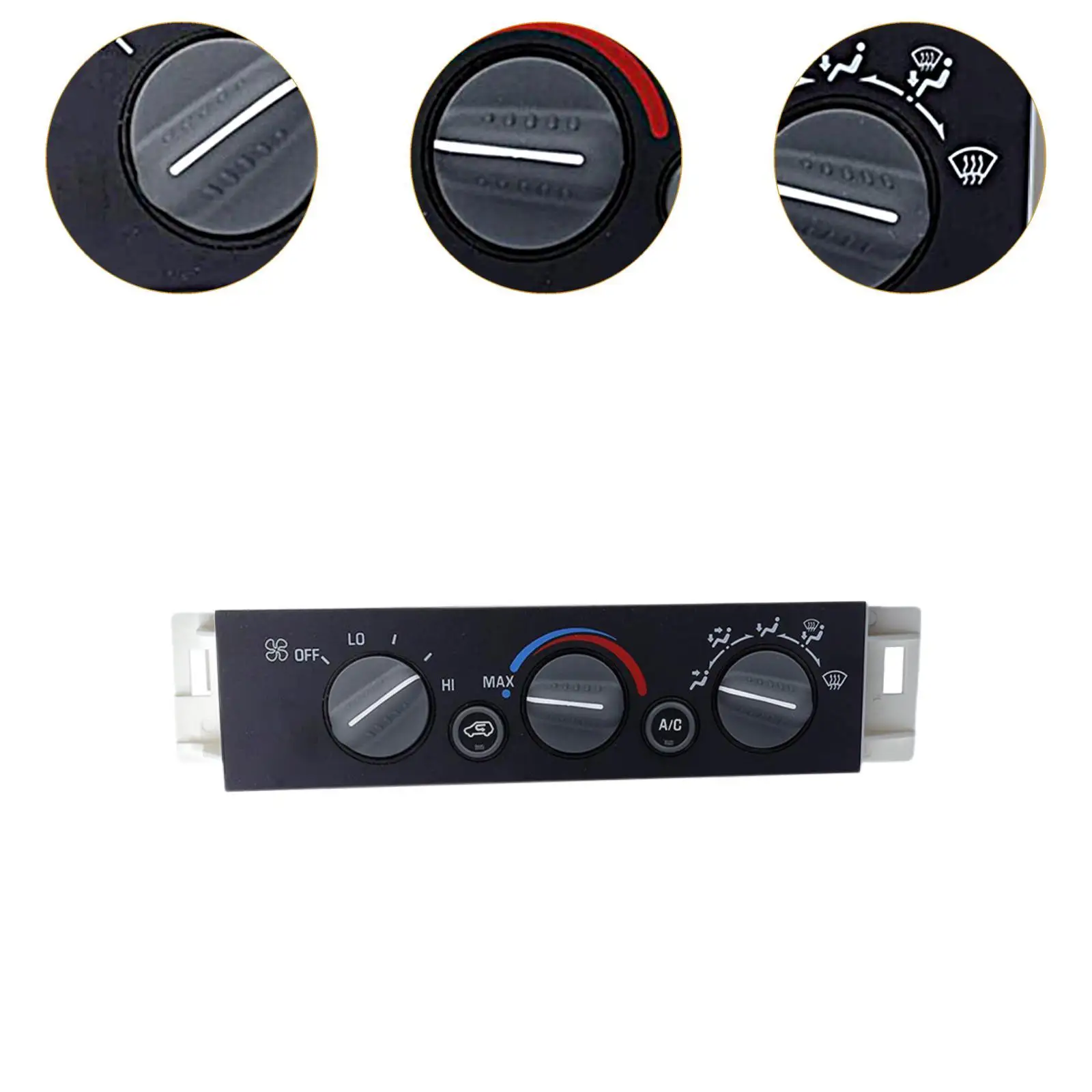 AC Climate Control Module Black ABS Panel Replacement Car Air Conditioner Command Switch for GMC C2500 1996-2000
AC Climate Control Module Black ABS Panel Replacement Car Air Conditioner Command Switch for GMC C2500 1996-2000
