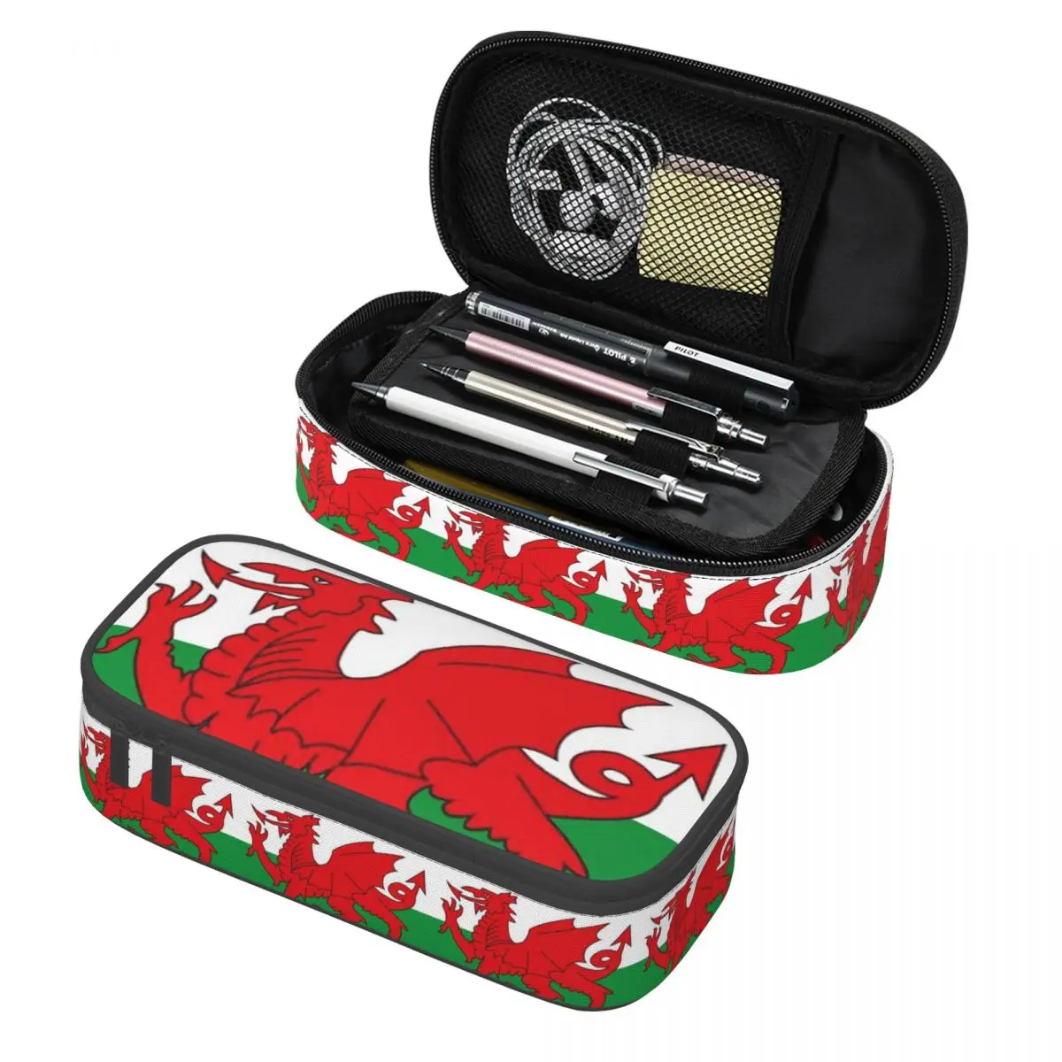 Flag Of Wales Welsh Dragon Pencil Case Pencil Pouch Storage Stationery Supplies Big Capacity Pen Box Pencil Bag for Kids
Flag Of Wales Welsh Dragon Pencil Case Pencil Pouch Storage Stationery Supplies Big Capacity Pen Box Pencil Bag for Kids