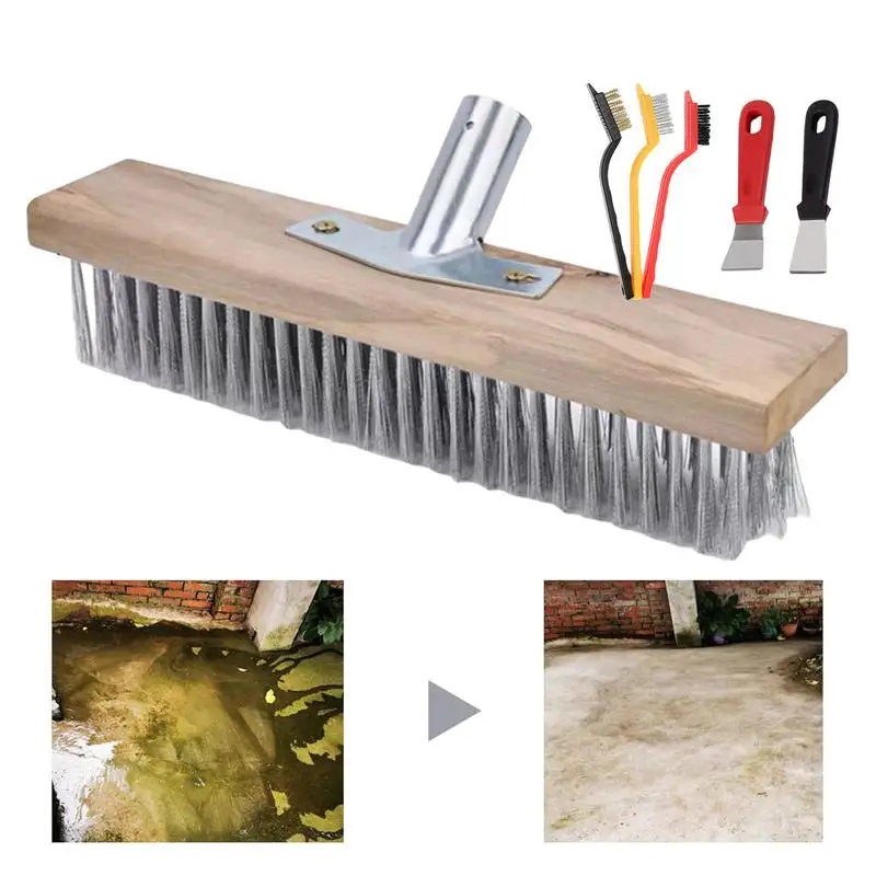 20/30/50cm Wire Broom Heavy-Duty Wire Broom Wooden Handle Garden Broom Garden Moss Cleaner outdoor Cleaning Accessories
20/30/50cm Wire Broom Heavy-Duty Wire Broom Wooden Handle Garden Broom Garden Moss Cleaner outdoor Cleaning Accessories