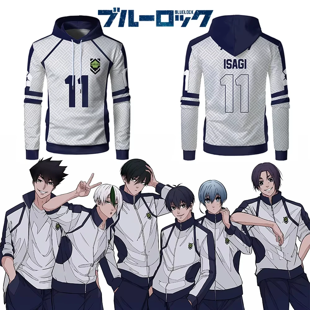 Blue Lock Anime Football Eleven Team Uniforms 3D Print Hoodie Cosplay Long sleeved Sweatshirt Men Women Sports Breathable Tops
Blue Lock Anime Football Eleven Team Uniforms 3D Print Hoodie Cosplay Long sleeved Sweatshirt Men Women Sports Breathable Tops