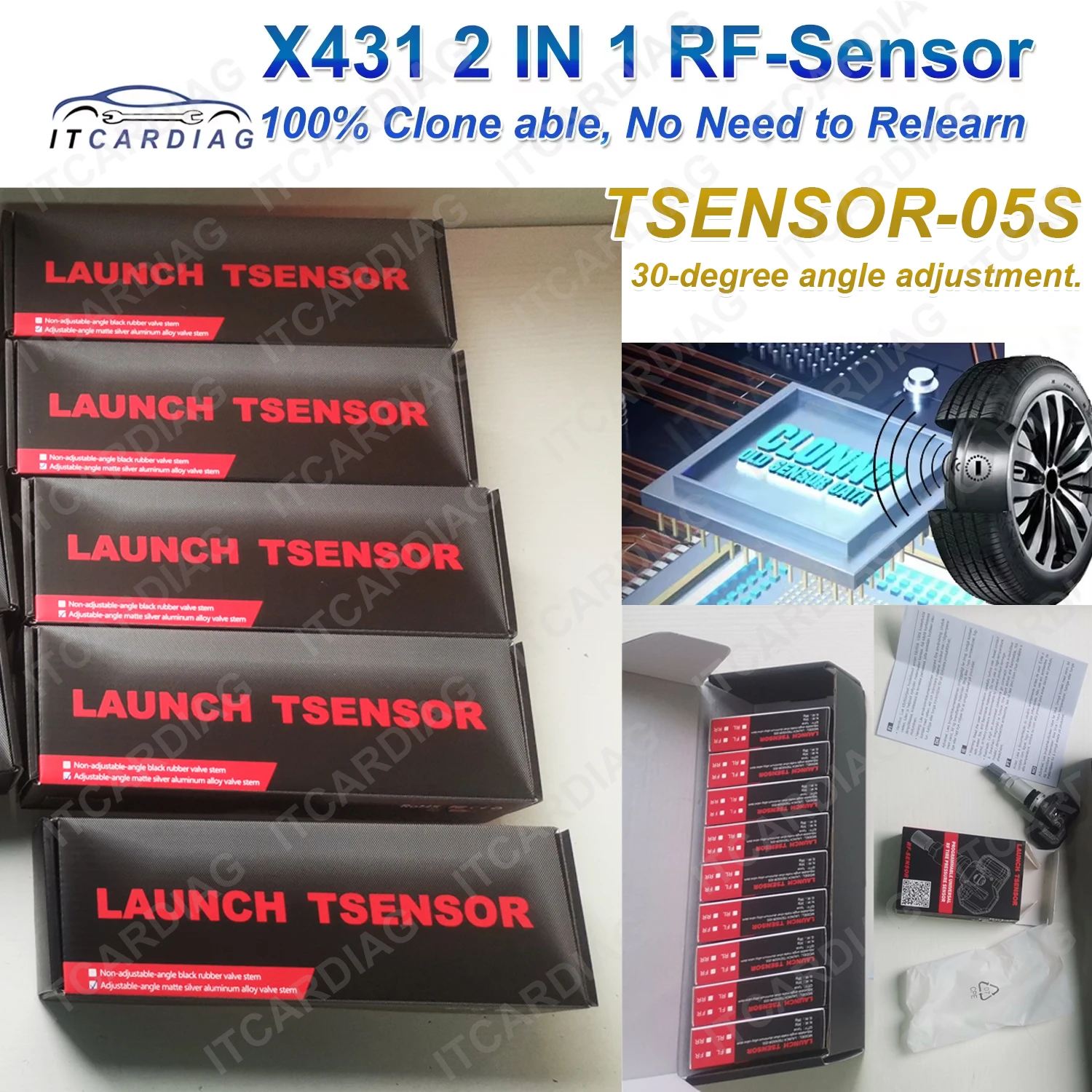 LAUNCH X431 TSENSOR 05S Sensor 2 in 1 RF-Sensor 315/433MHz TPMS Tire Repair Tool Version Support TSGUN//CRT501 PK THINKCAR S3
LAUNCH X431 TSENSOR 05S Sensor 2 in 1 RF-Sensor 315/433MHz TPMS Tire Repair Tool Version Support TSGUN//CRT501 PK THINKCAR S3