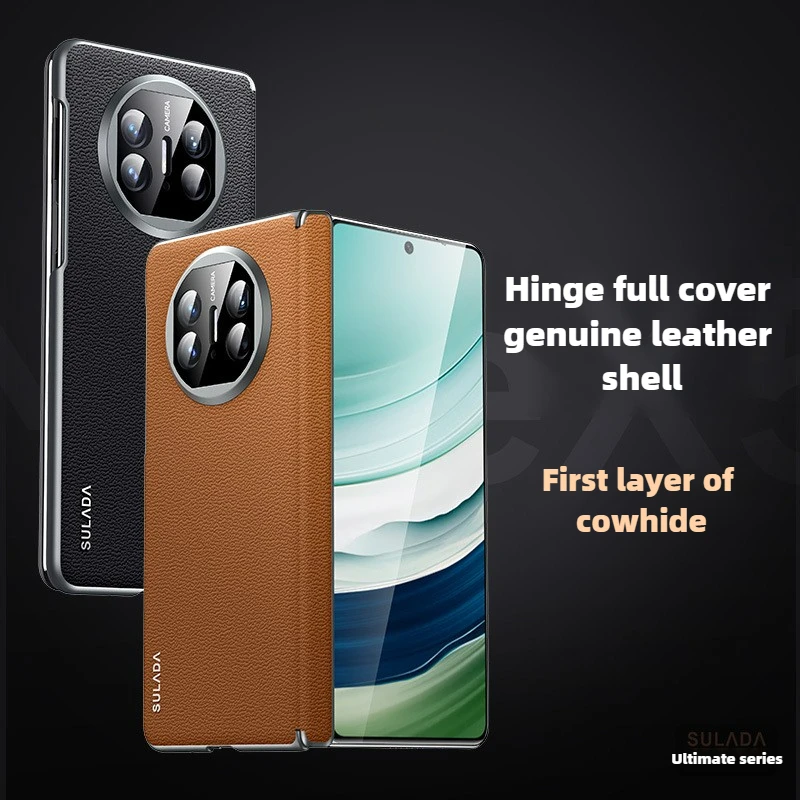 Luxury Genuine Leather Case for Huawei Mate X3 X5 Folding Hinge Magnetic Wireless Charging Shockproof Cover No Front Membrane
Luxury Genuine Leather Case for Huawei Mate X3 X5 Folding Hinge Magnetic Wireless Charging Shockproof Cover No Front Membrane
