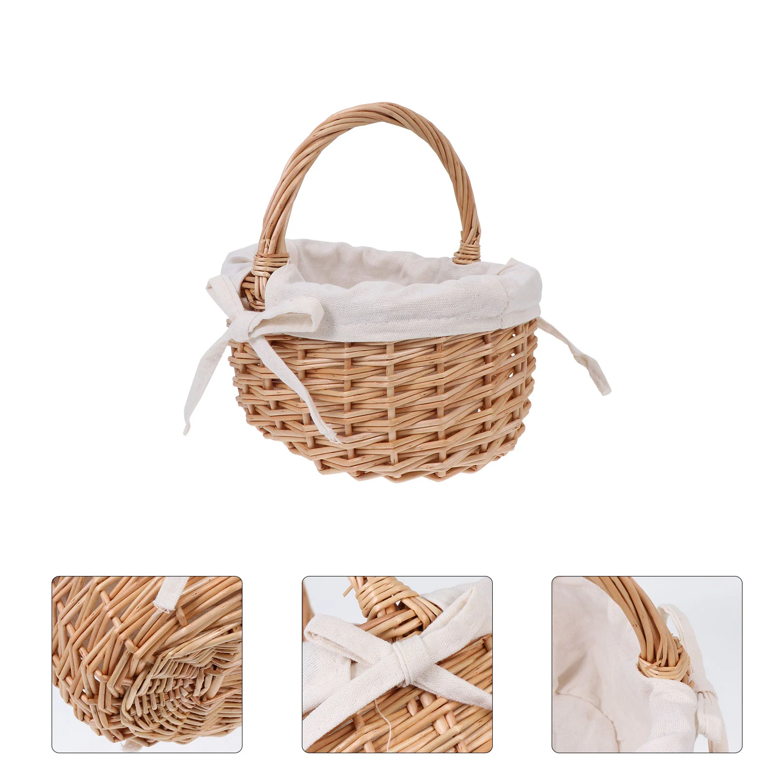 Flower Girl Basket Willow Small Woven Handheld Mini Rattan Vegetable Khaki Hand-woven Handmade Baby
Flower Girl Basket Willow Small Woven Handheld Mini Rattan Vegetable Khaki Hand-woven Handmade Baby