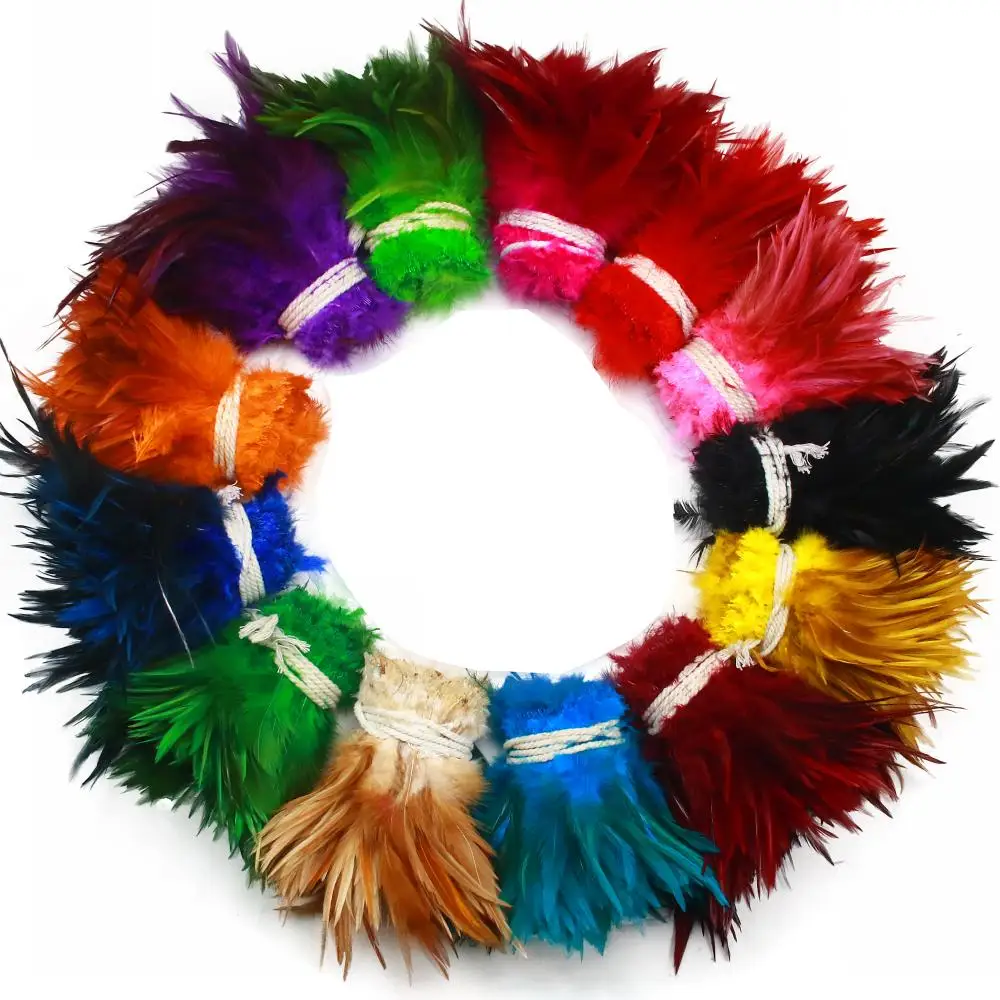 13 Color Natural Chicken 5-6 Inch Strip Strung Rooster Feathers for Craft Supply
13 Color Natural Chicken 5-6 Inch Strip Strung Rooster Feathers for Craft Supply