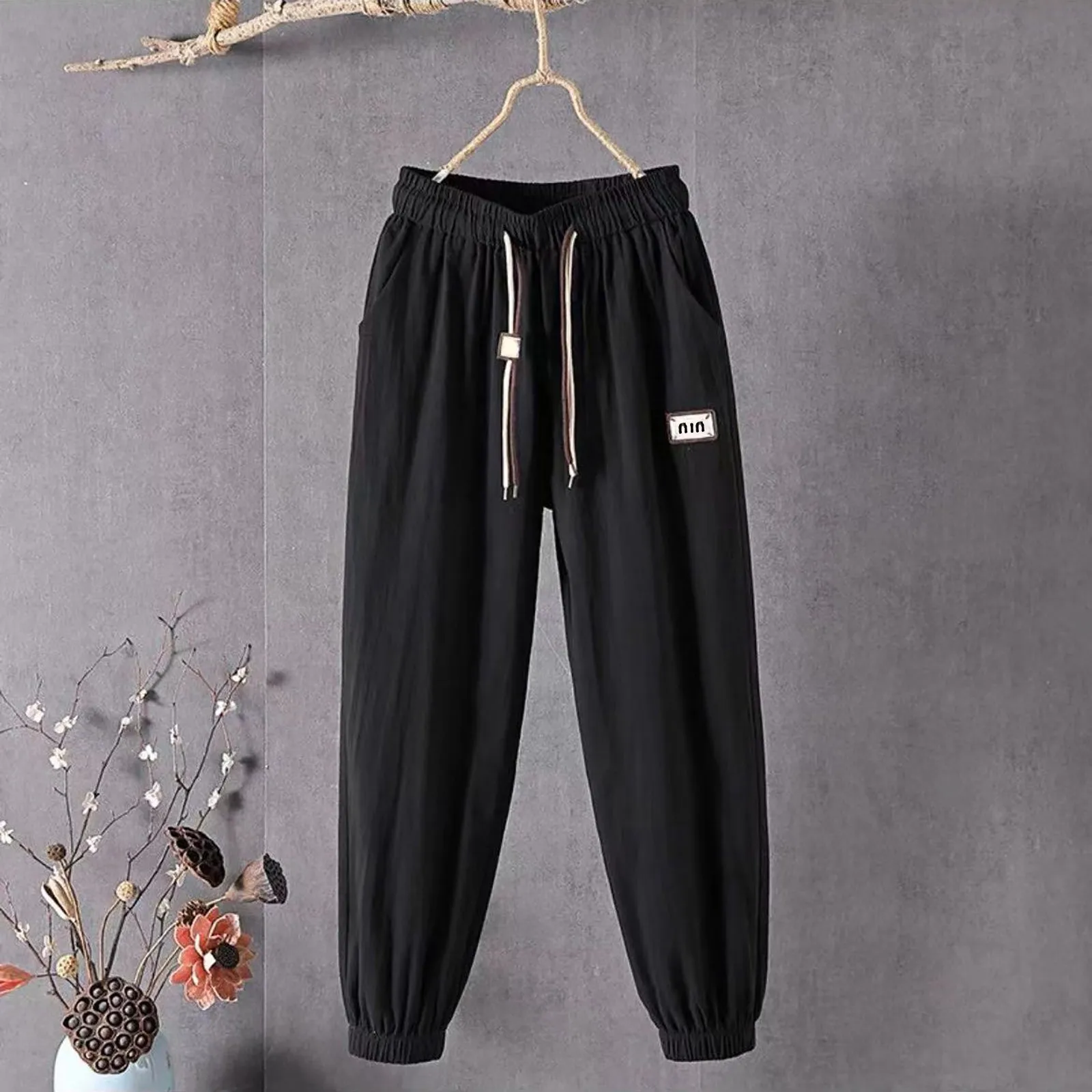 Women Sweatpants 2023 Spring Autumn New Baggy Fashion Jogger Drawstring Pants Loose Black Gray Trousers Female Sport Pants
Women Sweatpants 2023 Spring Autumn New Baggy Fashion Jogger Drawstring Pants Loose Black Gray Trousers Female Sport Pants