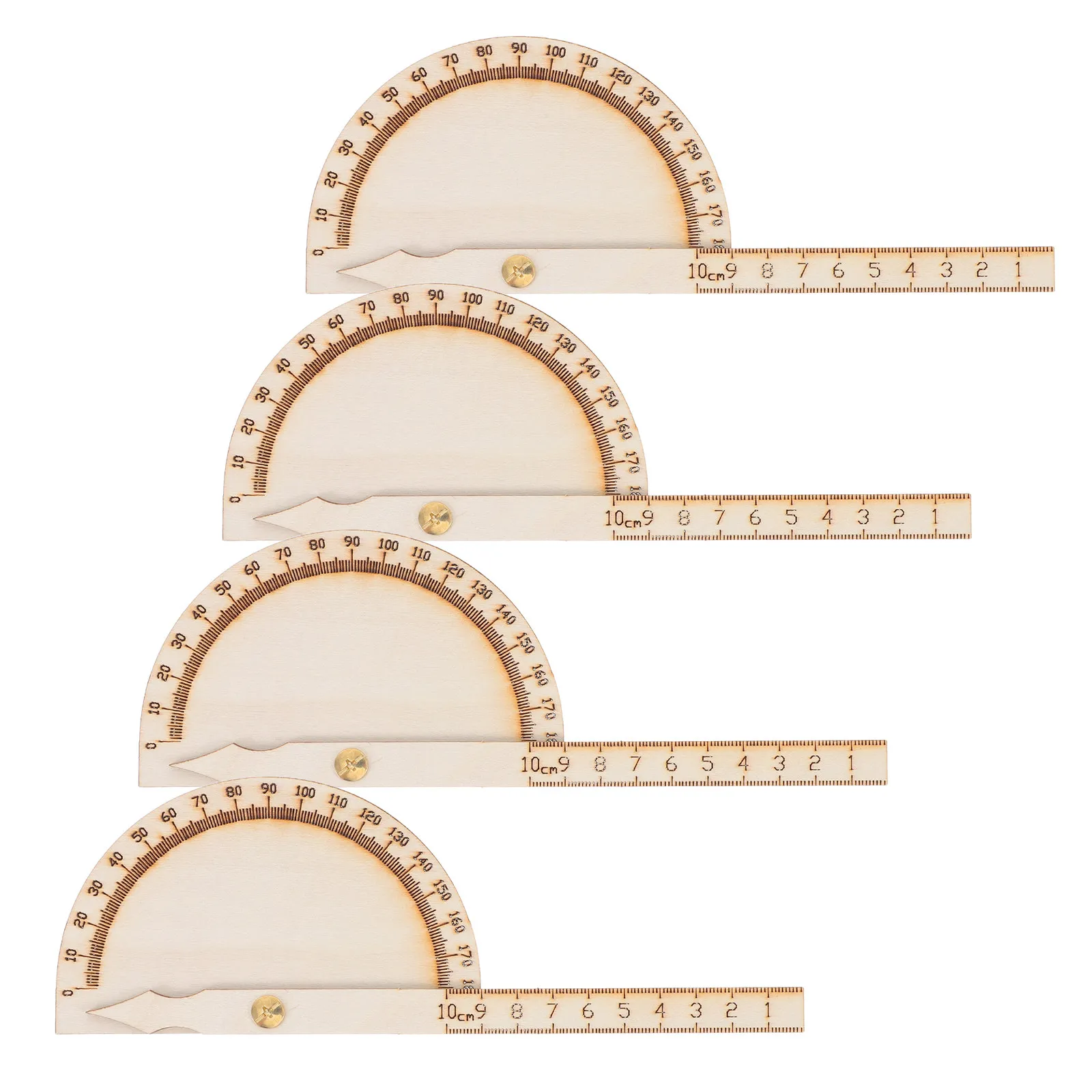 4Pcs Protractor Angle Measuring Ruler Wooden Unfinished Precision Tool for Students DIY Craft School Science Educational
4Pcs Protractor Angle Measuring Ruler Wooden Unfinished Precision Tool for Students DIY Craft School Science Educational