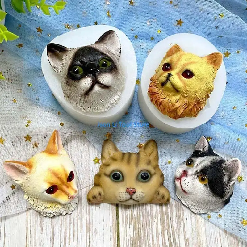 Y08D Baking Gadgets Cartoon for Cat for Head Silicone Flexible Safe Mould Clay Resin Ceramics Candy Fondant Chocolate So
Y08D Baking Gadgets Cartoon for Cat for Head Silicone Flexible Safe Mould Clay Resin Ceramics Candy Fondant Chocolate So