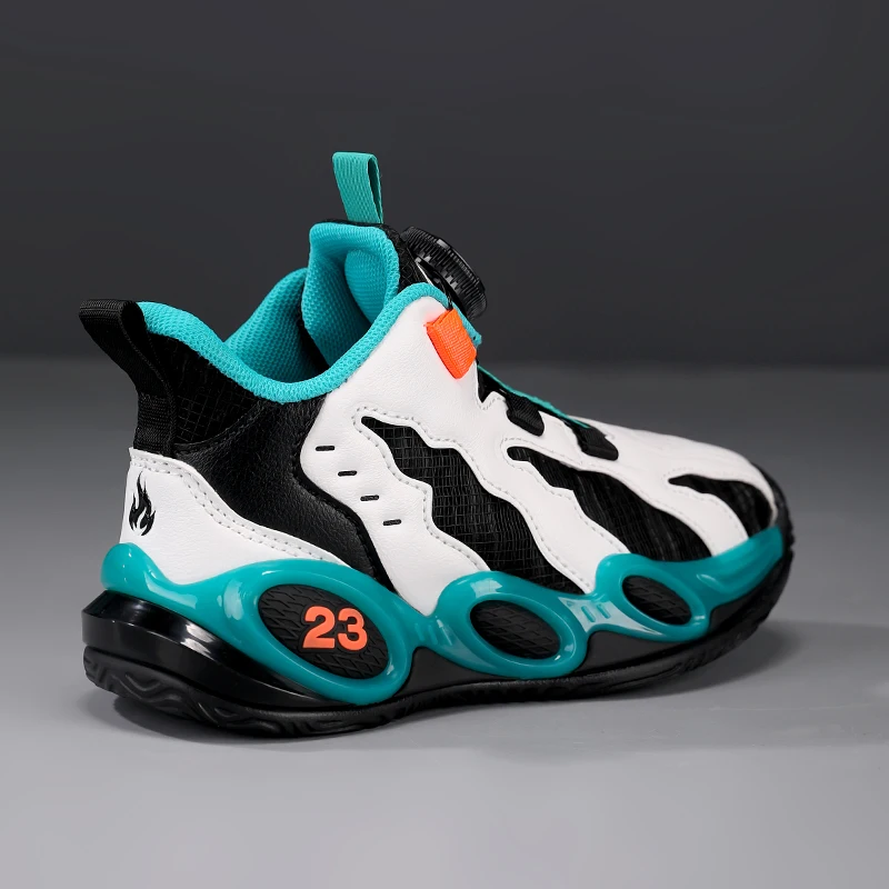 Модные баскетбольные кроссовки для детей, спортивная обувь из искусственной кожи с высоким берцем, детская повседневная обувь, удобные кроссовки для спортзала для мальчиков и девочек, новые
Модные баскетбольные кроссовки для детей, спортивная обувь из искусственной кожи с высоким берцем, детская повседневная обувь, удобные кроссовки для спортзала для мальчиков и девочек, новые