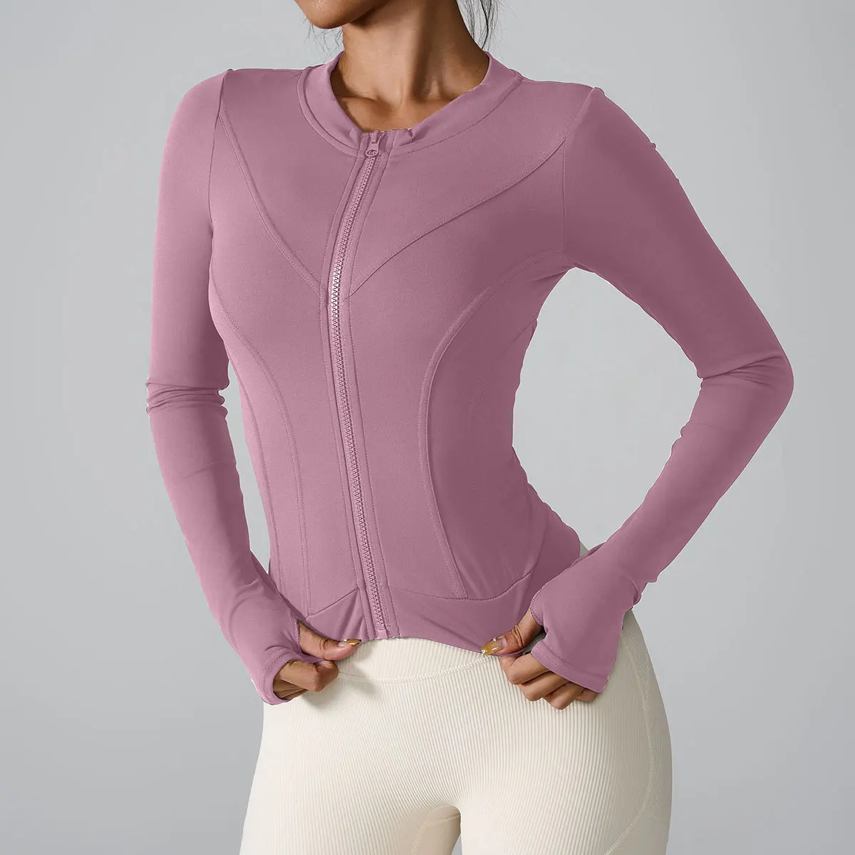 Women's Zip - Up Yoga Jacket, Long Sleeve Slim - Fit Gym Shirt, Stretch Quick - Dry Running Fitness Sportswear
Women's Zip - Up Yoga Jacket, Long Sleeve Slim - Fit Gym Shirt, Stretch Quick - Dry Running Fitness Sportswear