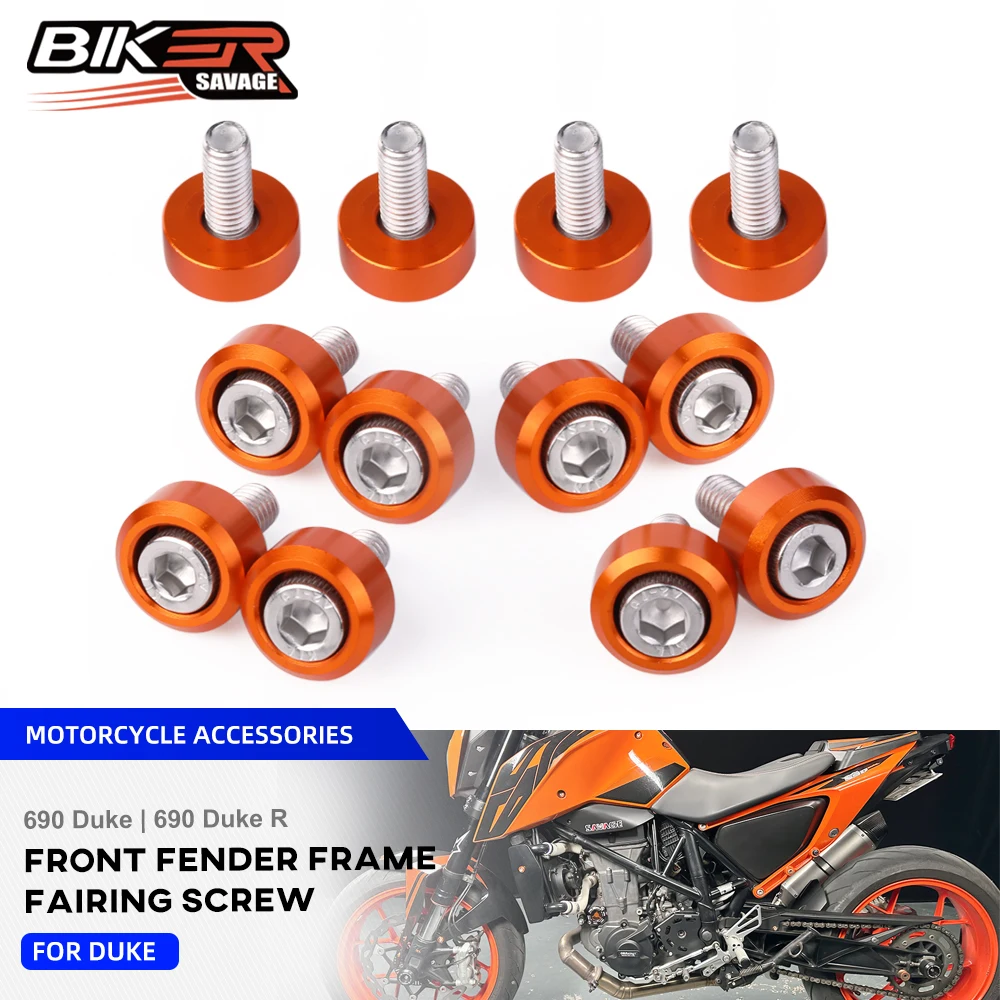 For 690 DUKE R 2012-2019 Front Fender Frame Fairing Bolts Kit Motorcycle Accessories Body Mount Washer Nuts Screws M6 12PCS
For 690 DUKE R 2012-2019 Front Fender Frame Fairing Bolts Kit Motorcycle Accessories Body Mount Washer Nuts Screws M6 12PCS