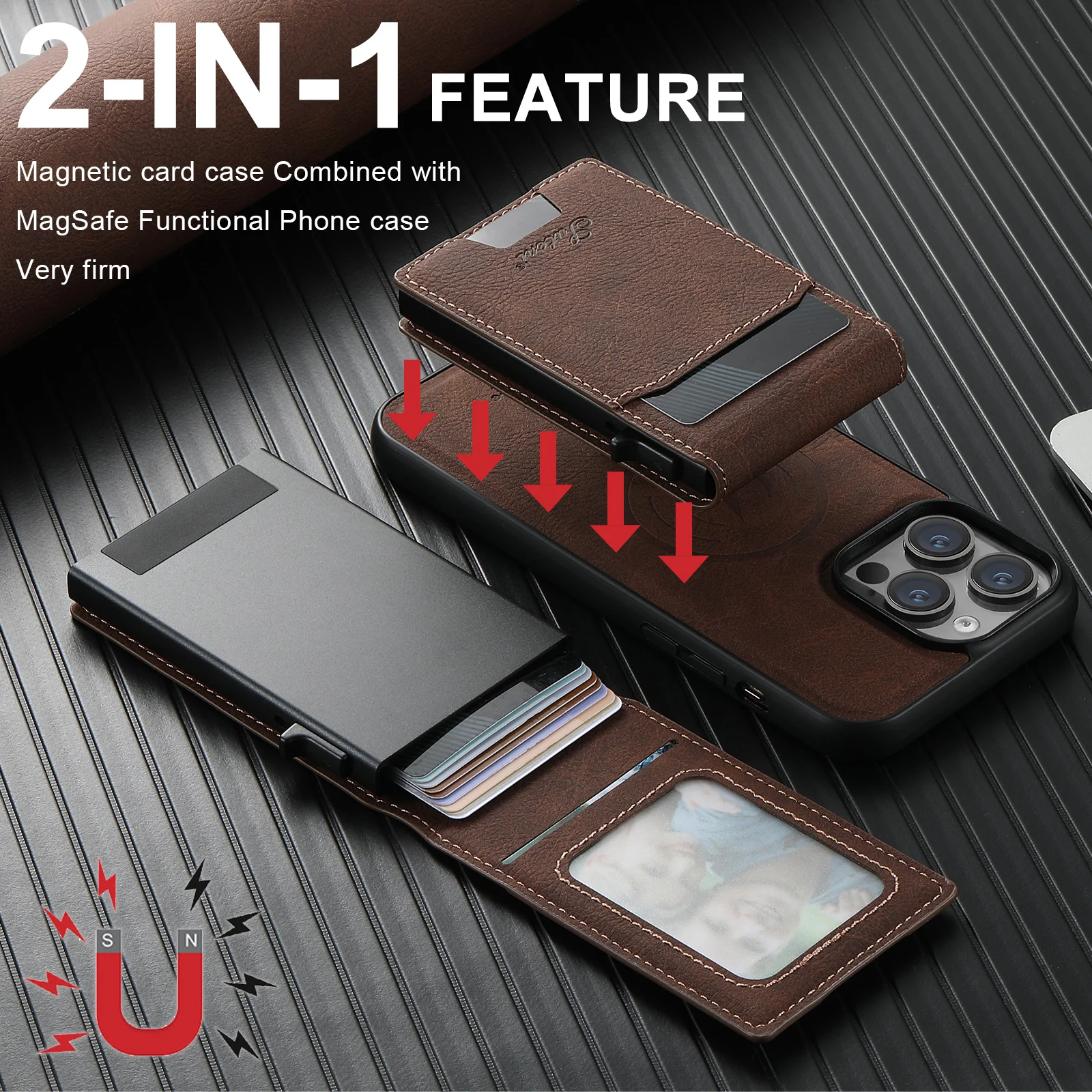 SUTENI Wallet For Men Wireless Charging Phone Case Card Holder Leather Magnetic Pocket Cover For iPhone 17Air 12 13 14 16ProMax
SUTENI Wallet For Men Wireless Charging Phone Case Card Holder Leather Magnetic Pocket Cover For iPhone 17Air 12 13 14 16ProMax