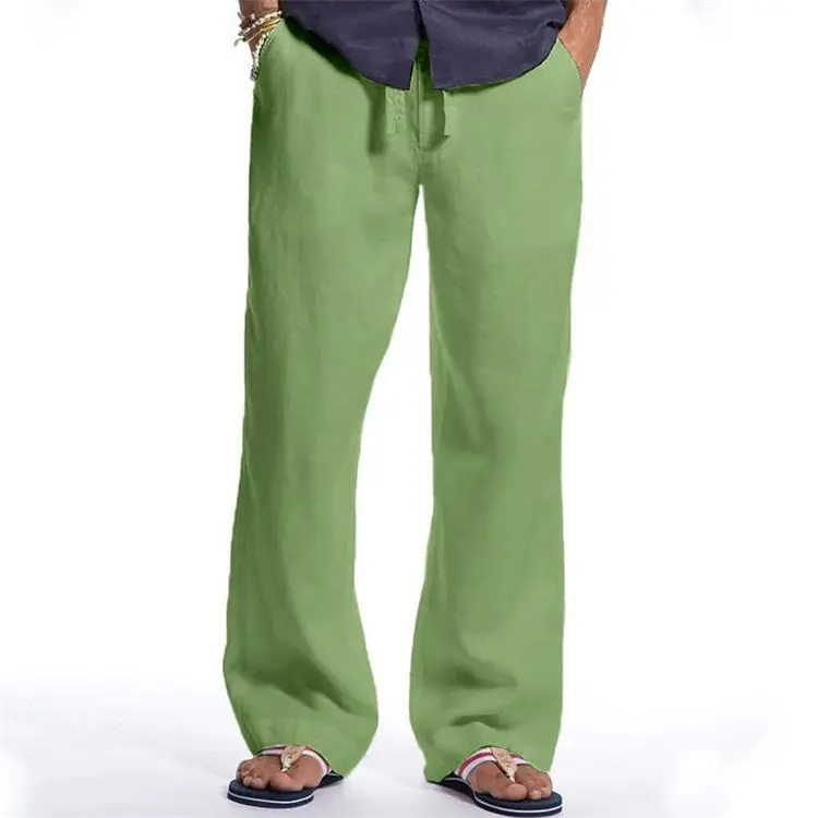 Spring and Summer New Men's Cotton and Linen Cross-border Loose Casual Drawstring Drawstring Breathable Daily Trousers
Spring and Summer New Men's Cotton and Linen Cross-border Loose Casual Drawstring Drawstring Breathable Daily Trousers