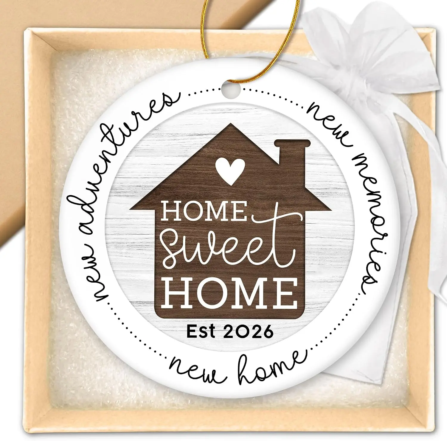 New Home Ornament 2026 - Best Housewarming Gifts for Owners, Couples, Men, Women - First House Ceramic Keepsake
New Home Ornament 2026 - Best Housewarming Gifts for Owners, Couples, Men, Women - First House Ceramic Keepsake