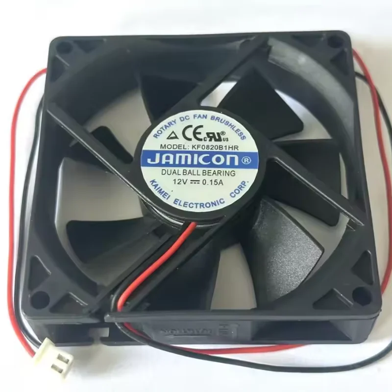 JAMICON KF0820B1HR DC 12V 0.15A 80x80x20mm 2-Wire Cooling Fan
JAMICON KF0820B1HR DC 12V 0.15A 80x80x20mm 2-Wire Cooling Fan
