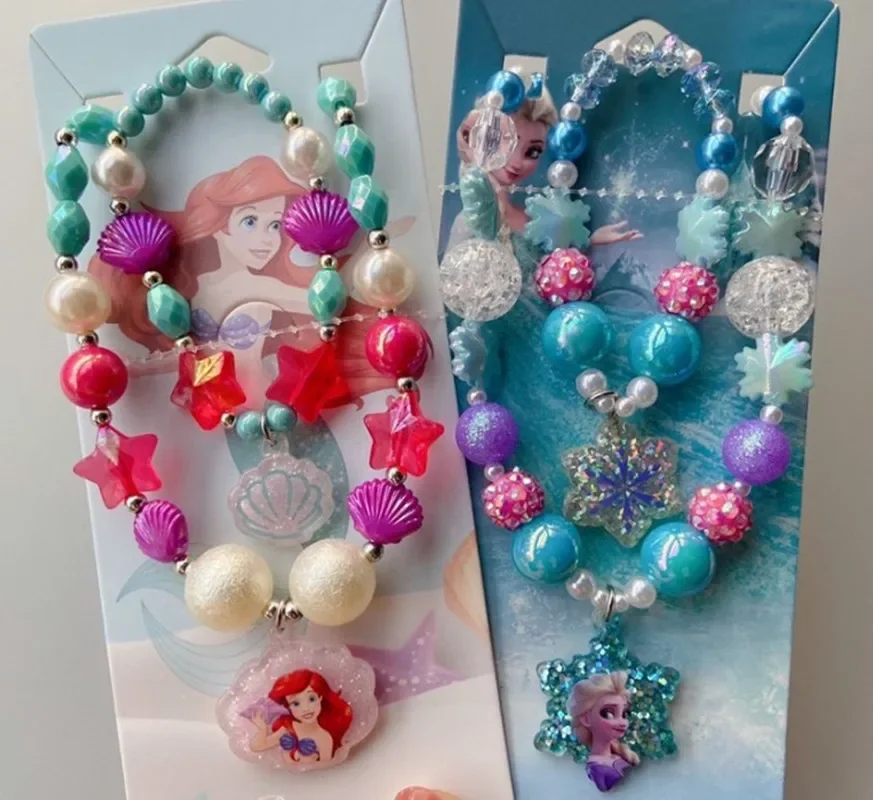 2pcs Disney Cartoon Frozen Princess Children's Necklace Elsa Bracelet Sweater Chain New Year Christmas Gift Birthday Gift Set
2pcs Disney Cartoon Frozen Princess Children's Necklace Elsa Bracelet Sweater Chain New Year Christmas Gift Birthday Gift Set