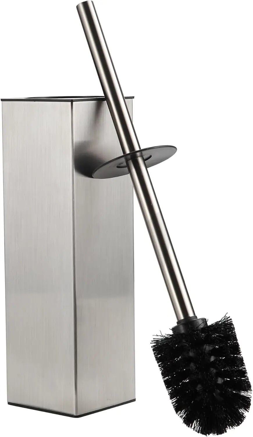 Square Toilet Brush with Holder, Stainless Steel, 2 Heads, Brushed Nickel
Square Toilet Brush with Holder, Stainless Steel, 2 Heads, Brushed Nickel