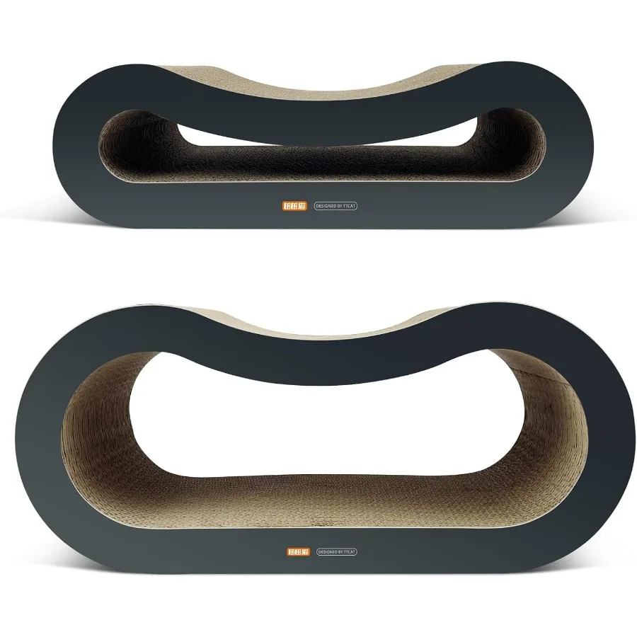 2 in 1 Corrugated Cardboard Cat Scratcher Lounge for Indoor Cats Durable Reversible Scratching Board in Brown for Furniture Pro
2 in 1 Corrugated Cardboard Cat Scratcher Lounge for Indoor Cats Durable Reversible Scratching Board in Brown for Furniture Pro