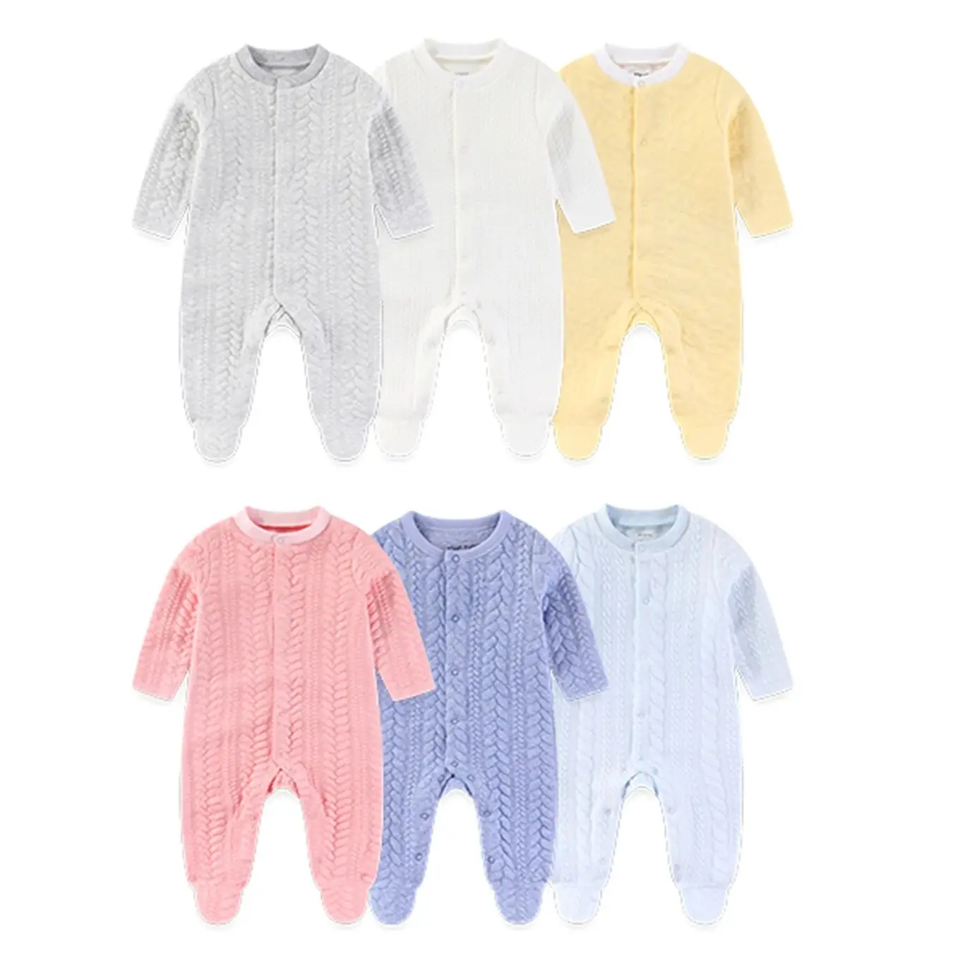 Solid Color Winter Baby Unisex Jumpsuits Warm Newborn Boy Girl Footed Rompers Infant Outfit
Solid Color Winter Baby Unisex Jumpsuits Warm Newborn Boy Girl Footed Rompers Infant Outfit