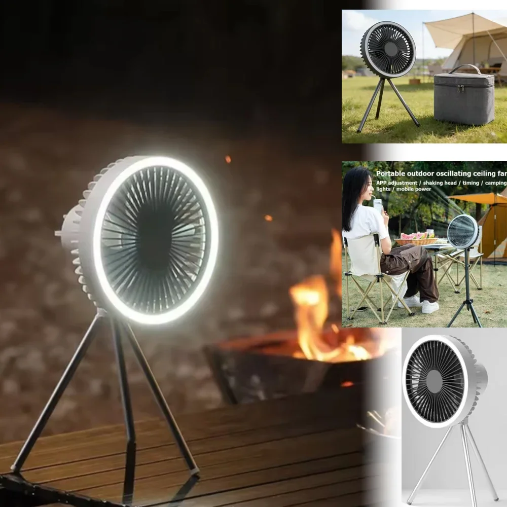 Portable Camping Fan 10000mAh Power Bank USB Rechargeable Electric fan Air Cooler Outdoor Ceiling Fan With LED Night Light
Portable Camping Fan 10000mAh Power Bank USB Rechargeable Electric fan Air Cooler Outdoor Ceiling Fan With LED Night Light