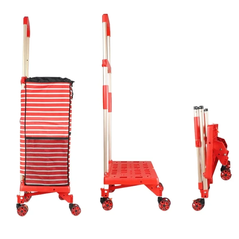 Multi-functional trolley shopping cart small pull cart folding trolley flatbed trailer
Multi-functional trolley shopping cart small pull cart folding trolley flatbed trailer
