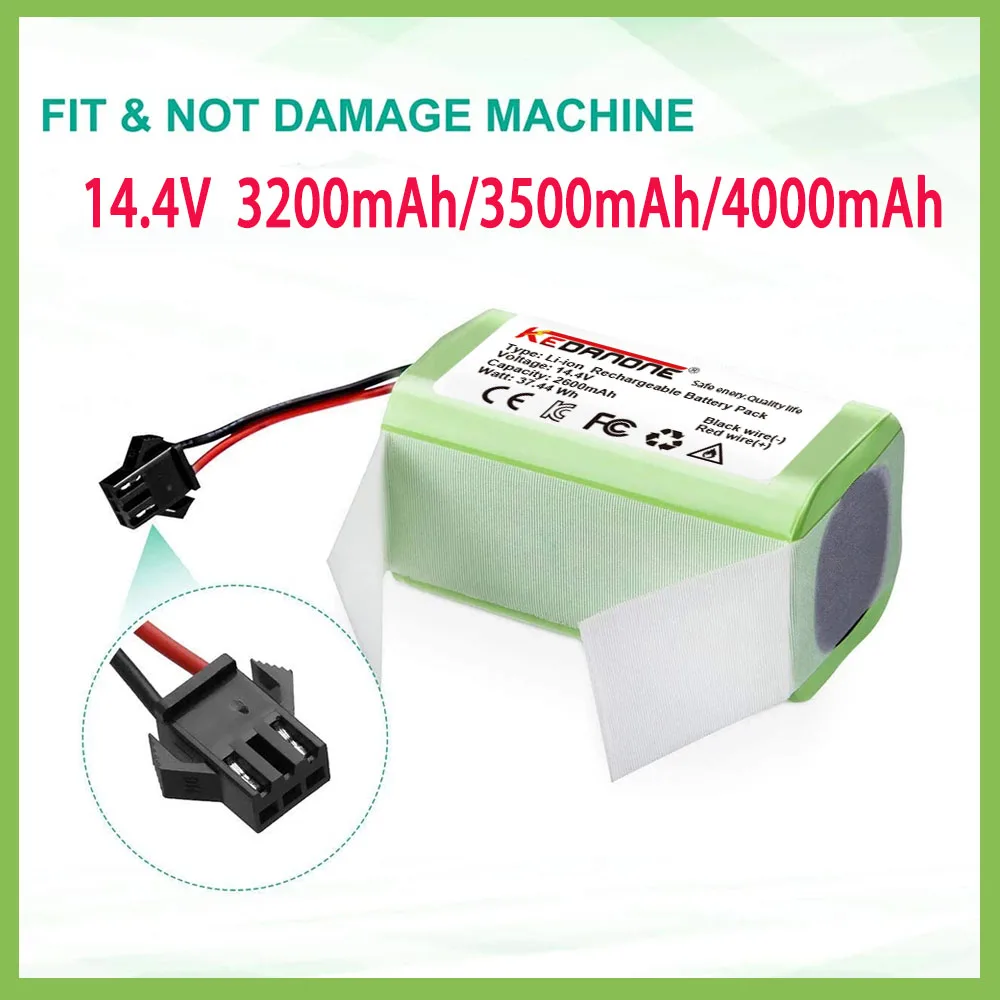 4000mAh 14.4V Battery For MAX Ecovacs Deebot Eufy RoboVac 11S,N79S N79 DN622 DE FR RU
4000mAh 14.4V Battery For MAX Ecovacs Deebot Eufy RoboVac 11S,N79S N79 DN622 DE FR RU