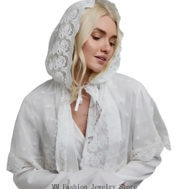 Lace Wrap Scarf for Church Prayer Attendance Mass Headscarf Mantilla Turban Veils Headcover for Religious Event Gathering
Lace Wrap Scarf for Church Prayer Attendance Mass Headscarf Mantilla Turban Veils Headcover for Religious Event Gathering