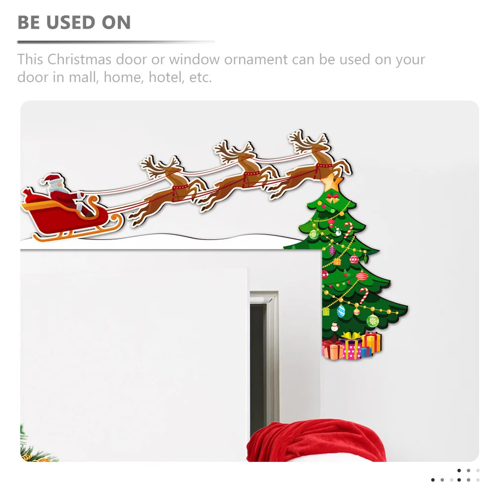 Reindeer Pulling Sleigh Christmas Door Frame Ornament Xmas Window Decor Home Supplies Holiday Hanging Wooden Decor Party
Reindeer Pulling Sleigh Christmas Door Frame Ornament Xmas Window Decor Home Supplies Holiday Hanging Wooden Decor Party