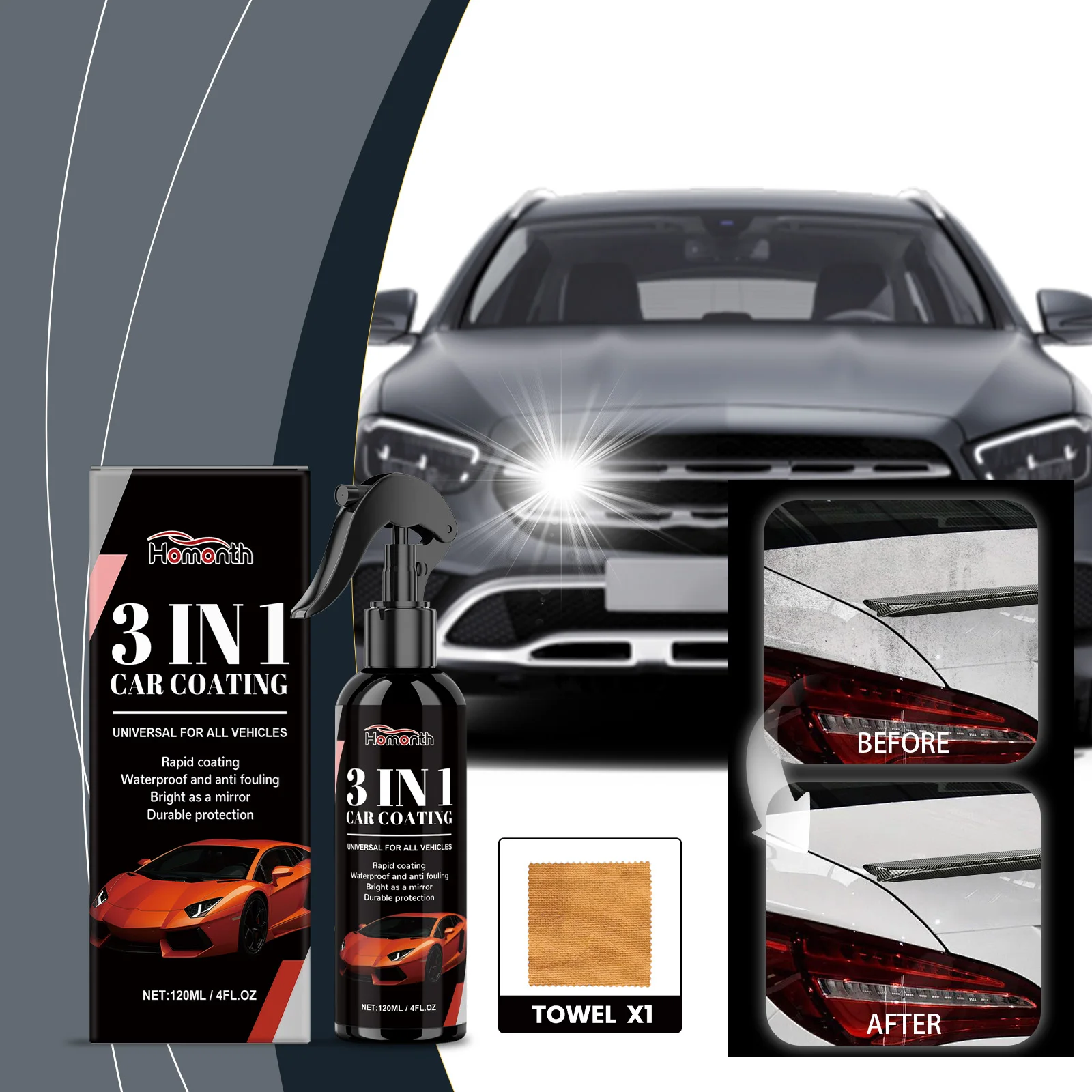 Автомобильное керамическое покрытие, жидкое средство для удаления пятен от царапин, чистящее средство, спрей, гидрофобный слой, автомобильный воск, полировка покрытия, уход за автомобилем 
Автомобильное керамическое покрытие, жидкое средство для удаления пятен от царапин, чистящее средство, спрей, гидрофобный слой, автомобильный воск, полировка покрытия, уход за автомобилем