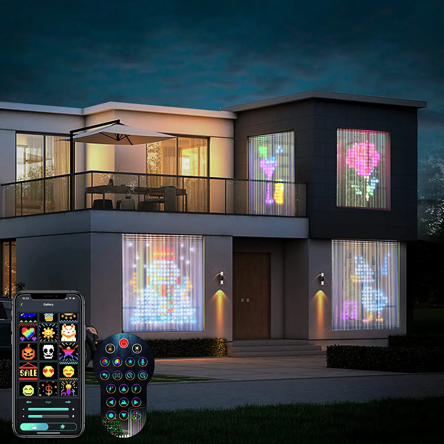 DIY Smart Window Curtain String Lights Smart App and Remote LED RGB Fairy Lights for Wedding Bedroom Party Christmas Decor
DIY Smart Window Curtain String Lights Smart App and Remote LED RGB Fairy Lights for Wedding Bedroom Party Christmas Decor