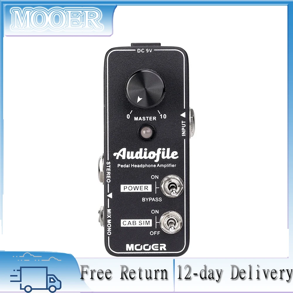 MOOER Audiofile Guitar Headphone Amp Analog | Access to Effects Circuits, Buffer/Clean Boost for Electric Guitar/Bass
MOOER Audiofile Guitar Headphone Amp Analog | Access to Effects Circuits, Buffer/Clean Boost for Electric Guitar/Bass