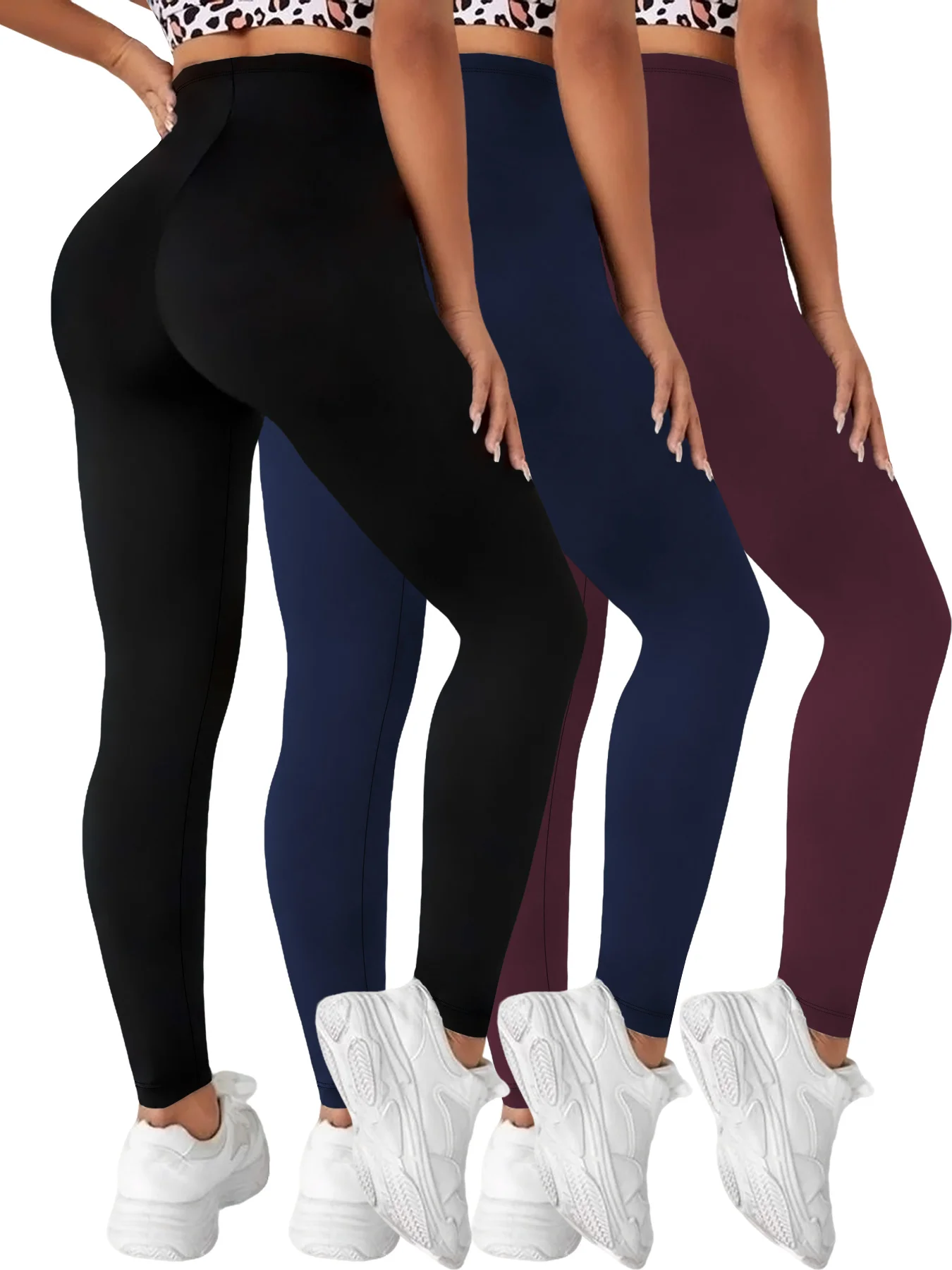 3 pack Super Soft Low Rise Leggings for Women - High Elasticity for Yoga Running Workout and Everyday Casual Wear
3 pack Super Soft Low Rise Leggings for Women - High Elasticity for Yoga Running Workout and Everyday Casual Wear