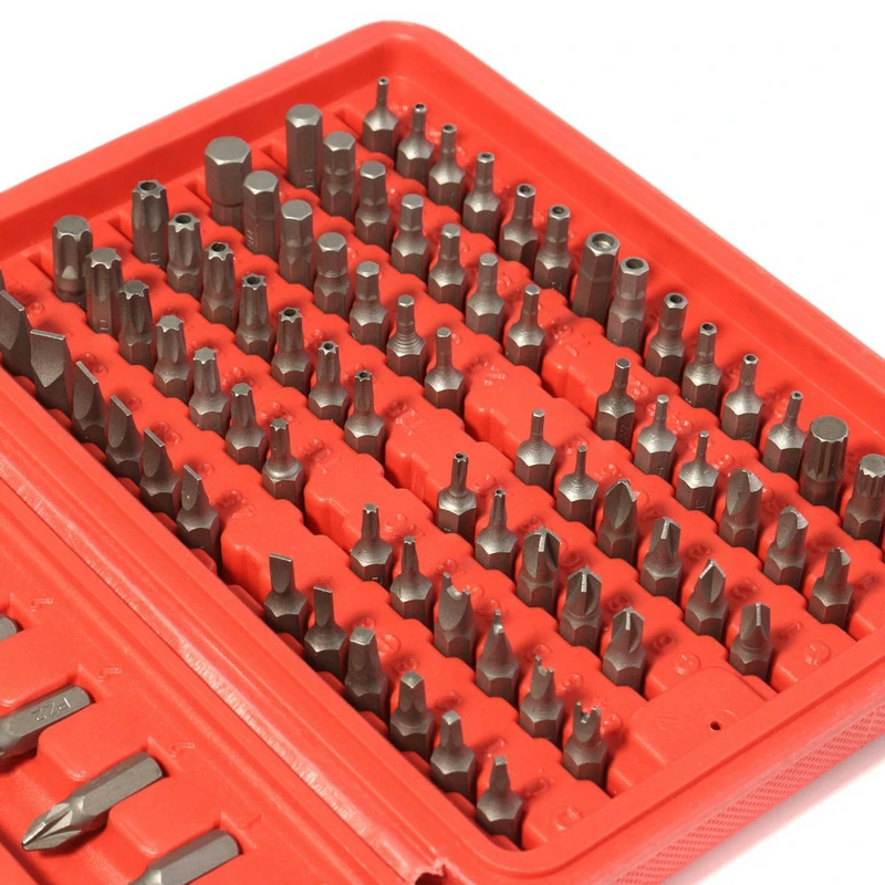 Набор из 100 отверточных насадок: Torx, Hex, Star, Torq, Tri-wing – инструменты для ручного ремонта
Набор из 100 отверточных насадок: Torx, Hex, Star, Torq, Tri-wing – инструменты для ручного ремонта