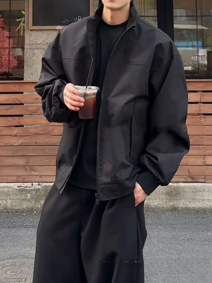 Men's ort Flight Jaet Baseball Sle Stand Collar Spring Autumn Wear Polyester Blend Casual Outerwear Youth Faion
Men's ort Flight Jaet Baseball Sle Stand Collar Spring Autumn Wear Polyester Blend Casual Outerwear Youth Faion