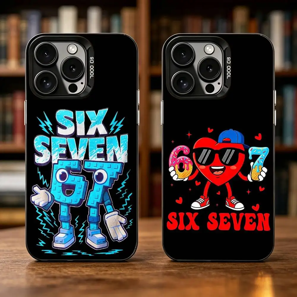 Six Seven 67 Phone Case For iPhone 17,16,15,14,13,12,11 Plus,Pro Max,XS,Colorful Silver Black Cover
Six Seven 67 Phone Case For iPhone 17,16,15,14,13,12,11 Plus,Pro Max,XS,Colorful Silver Black Cover