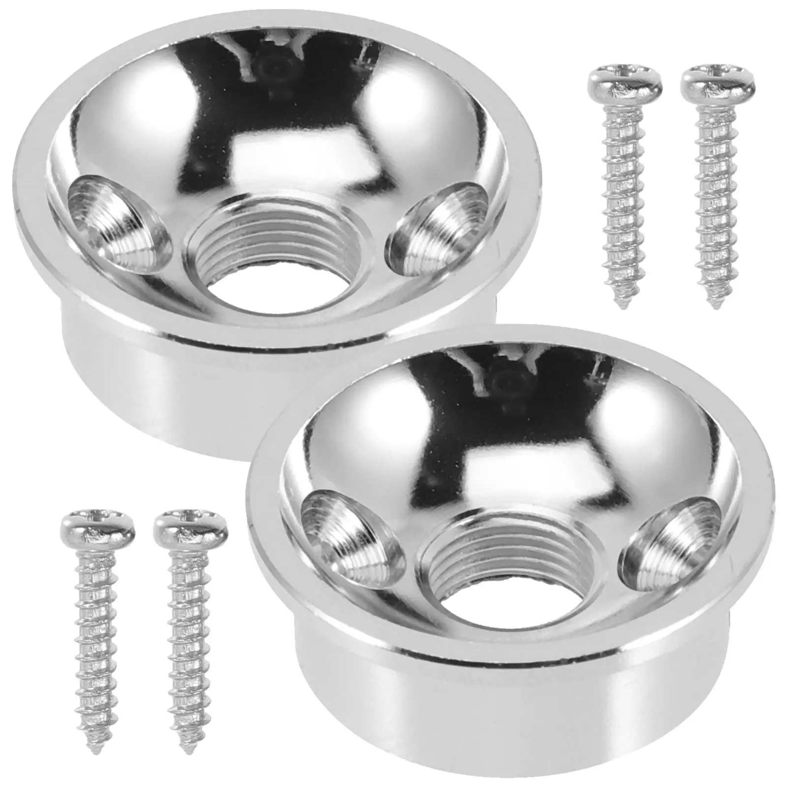 2 Sets Black Thickened Round Cup Electric Guitar Jack Spacers Metal Plates Input Socket Bass Output Fittings Accessories
2 Sets Black Thickened Round Cup Electric Guitar Jack Spacers Metal Plates Input Socket Bass Output Fittings Accessories