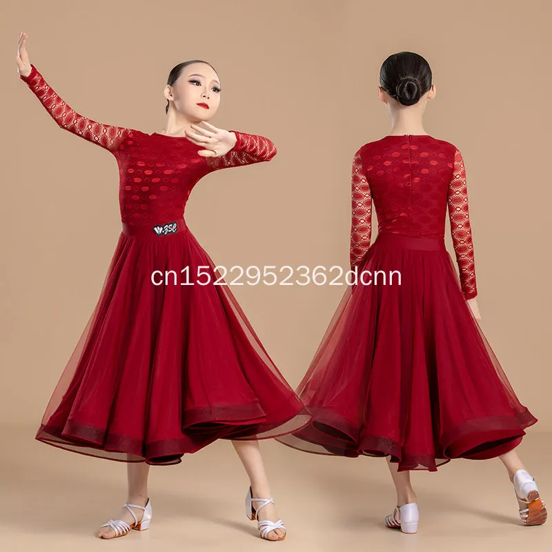 2026 New National Standard Dance Clothing For Girls Red Lace Sleeved Bodysuit Big Swing Skirts Ballroom Dance Costumes
2026 New National Standard Dance Clothing For Girls Red Lace Sleeved Bodysuit Big Swing Skirts Ballroom Dance Costumes