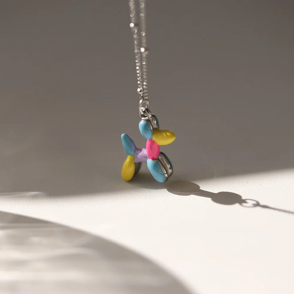 Trendy Stainless Steel Colorful Drip Oil Cartoon Dog Pendant Necklace Pendant Trendy Charm Chic Versatile Daily Jewelry
Trendy Stainless Steel Colorful Drip Oil Cartoon Dog Pendant Necklace Pendant Trendy Charm Chic Versatile Daily Jewelry