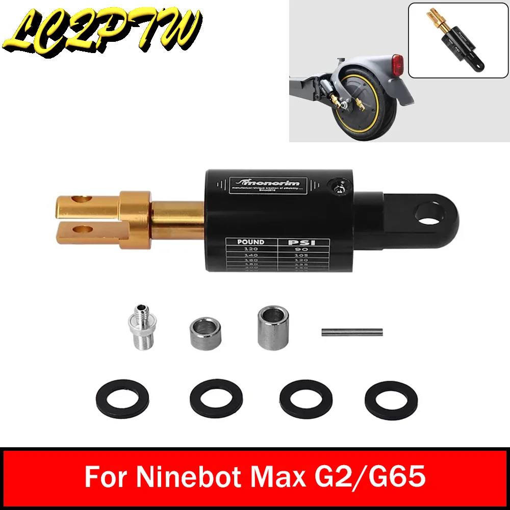 Задняя пневматическая подвеска Monorim SGR2 для Segway Ninebot Max G2/G65 E-Scooter - запасные части прецизионного пневматического амортизатора 
Задняя пневматическая подвеска Monorim SGR2 для Segway Ninebot Max G2/G65 E-Scooter - запасные части прецизионного пневматического амортизатора