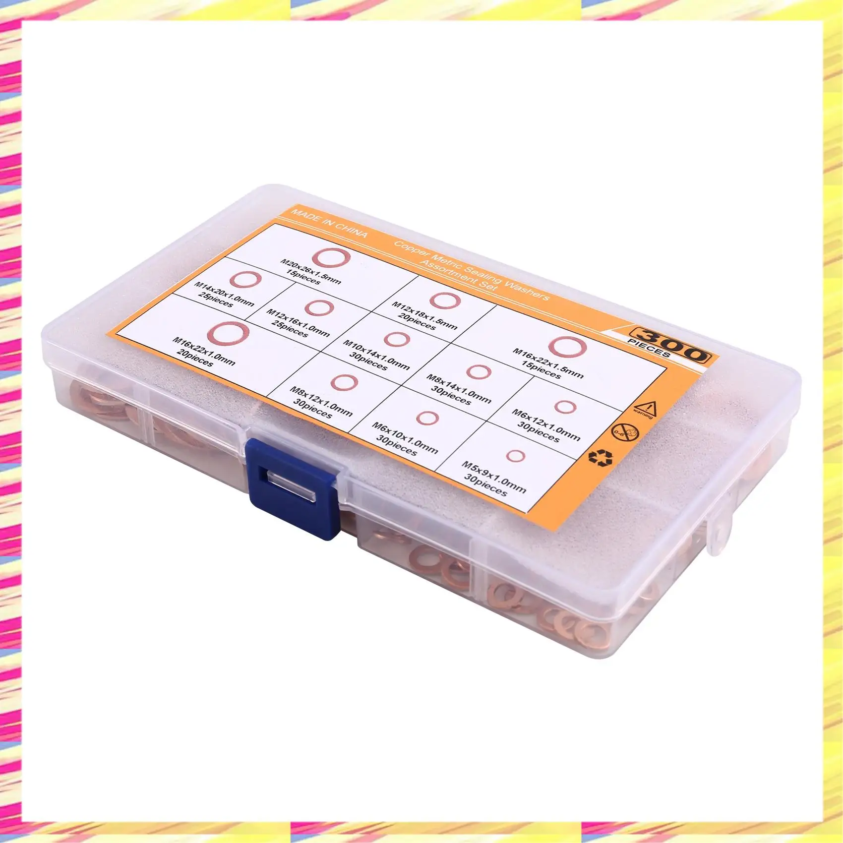 ABJJ Solid Gasket Washer Metal Flat Washer Combination Copper Washer Combination Hardware Accessories Kit Sealing Copper Gasket
ABJJ Solid Gasket Washer Metal Flat Washer Combination Copper Washer Combination Hardware Accessories Kit Sealing Copper Gasket