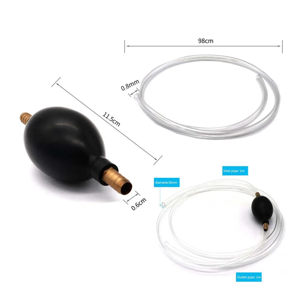 Liquid Transfer Siphon Hand Pump Black Manual Emergency Vehicle Pump Portable Copper Interface Petrol Resistant 
Liquid Transfer Siphon Hand Pump Black Manual Emergency Vehicle Pump Portable Copper Interface Petrol Resistant