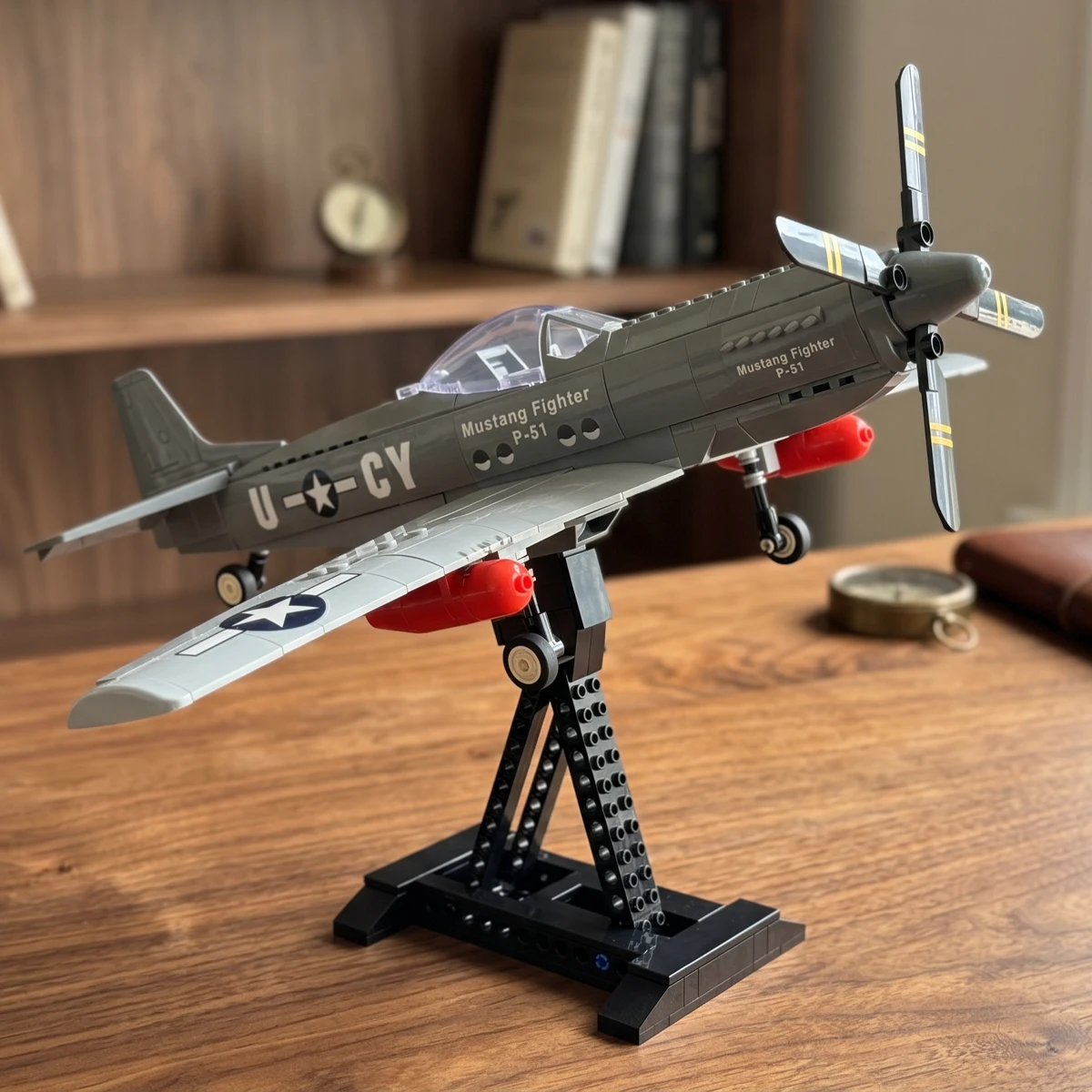 Classic P-51 Mustang Fighter Airplane Building Blocks Model Kit Military Aviation Toy Christmas Halloween Gift For Boys Adults
Classic P-51 Mustang Fighter Airplane Building Blocks Model Kit Military Aviation Toy Christmas Halloween Gift For Boys Adults