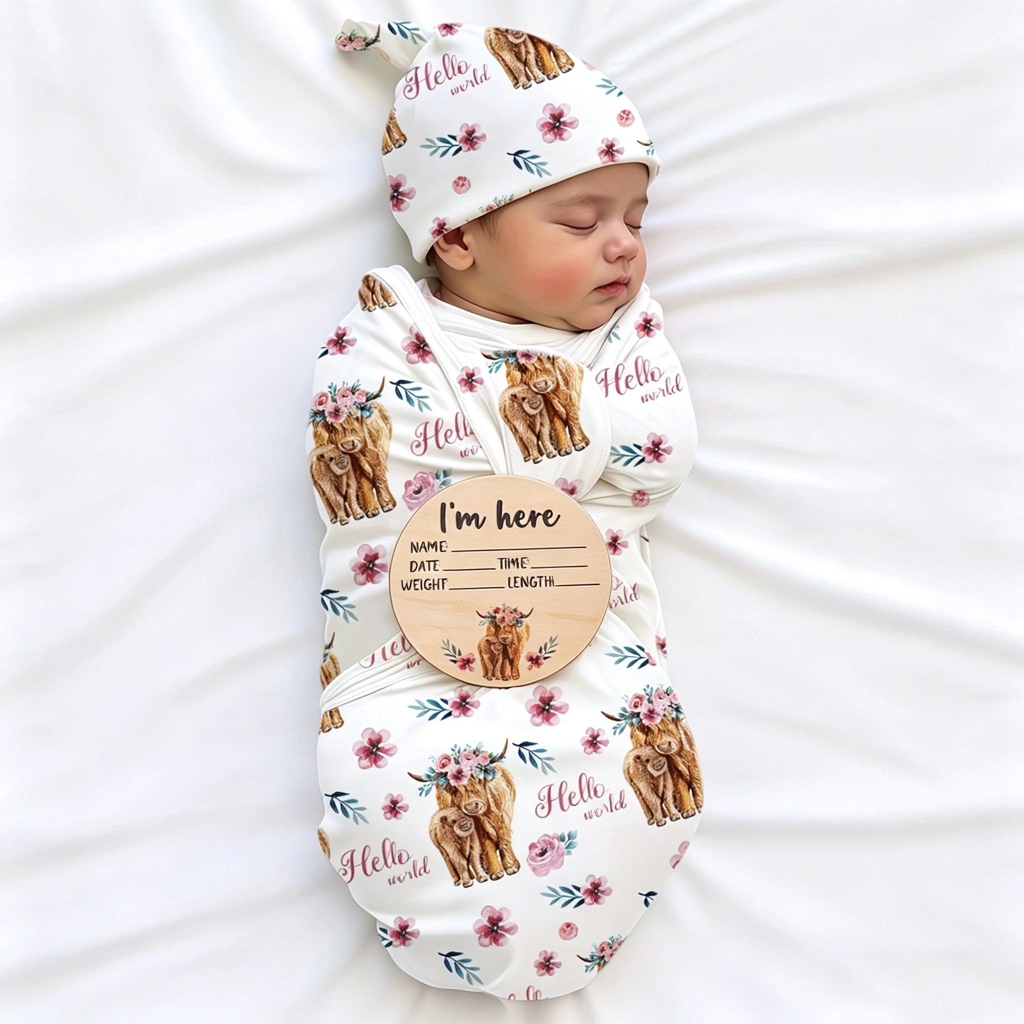 Ylsteed Newborn Photography Cow Swaddle Blanket With Knot Hat Set Soft Infant Photography Wrap Baby Shower Birth Announcement-HD
Ylsteed Newborn Photography Cow Swaddle Blanket With Knot Hat Set Soft Infant Photography Wrap Baby Shower Birth Announcement-HD